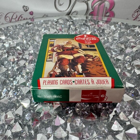 Coca Cola cards playing 1995 vintage 90s cards set Santa Christmas coke drink - Picture 6 of 8